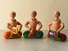 Etikoppaka | Wooden Toy ~ Band (Set of Three)