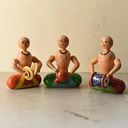Etikoppaka | Wooden Toy ~ Band (Set of Three)