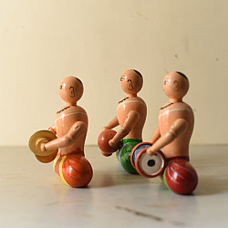 Etikoppaka | Wooden Toy ~ Band (Set of Three)