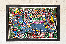 Madhuban . मधुबन ❁ Madhubani Painting - Gajraj