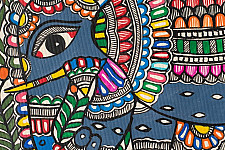 Madhuban . मधुबन ❁ Madhubani Painting - Gajraj