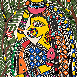 Madhuban . मधुबन ❁ Madhubani Painting - Radhika