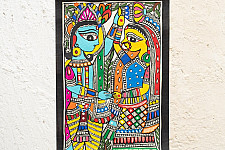 Madhuban . मधुबन ❁ Madhubani Painting - Shyam & Shyama