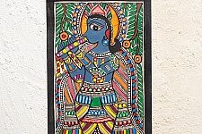 Madhuban . मधुबन ❁ Madhubani Painting - Krishna