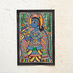 Madhuban . मधुबन ❁ Madhubani Painting - Krishna