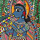 shop Madhubani Painting - Krishna