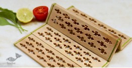 Purnak ✼ Udayagiri Wooden Table Mat { Set of 2 }✼{ 22 }