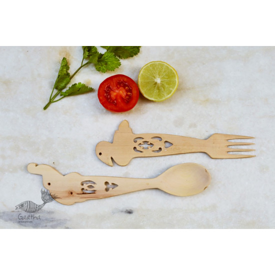 Purnak ✼ Udayagiri Wooden Cutlery - Set of Tow ✼ { 19 }