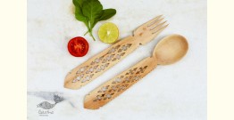 Purnak ✼ Udayagiri Wooden Cutlery - Set of Tow ✼ { 13 }