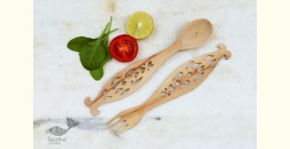 Purnak ✼ Udayagiri Wooden Cutlery - Set of Tow ✼ { 12 }