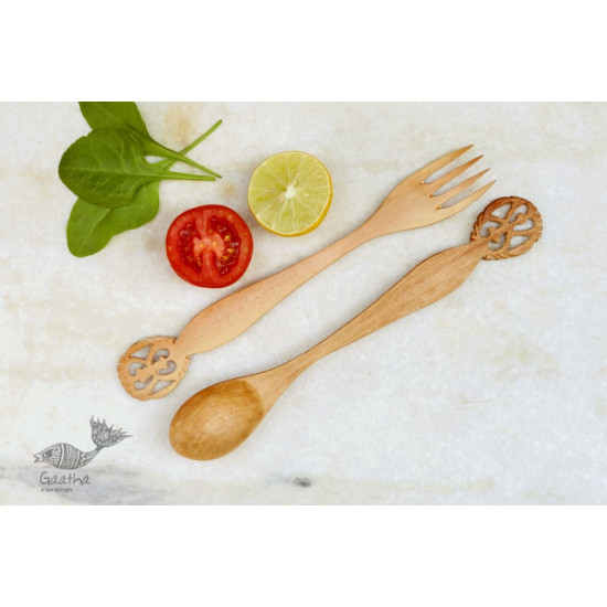 Purnak ✼ Udayagiri Wooden Cutlery - Set of Tow ✼ { 5 }