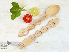 Purnak ✼ Udayagiri Wooden Cutlery - Set of Tow ✼ { 4 }