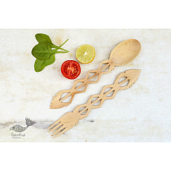 Purnak ✼ Udayagiri Wooden Cutlery - Set of Tow ✼ { 4 }