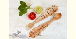 Purnak ✼ Udayagiri Wooden Cutlery - Set of Tow ✼ { 3 }