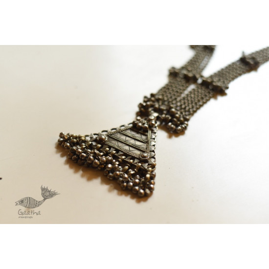 shop Handmade Tribal / Banjara Necklace - Trikon Long Haar