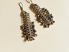 Kanupriya | Tribal / Vintage Jewelry - Long Earring with Goongru