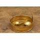 Ahar ✽ Brass ~ Flower Pooja Basket with Diya ( Set of Three ) - 1 ( Round Basket - 6.5 x 6.5 )