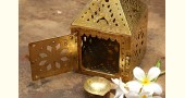 handmade brass hanging lamp with diya