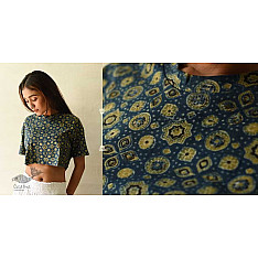 Hand Block Printed ✩ Ajrakh Block Printed Cotton Crop Top
