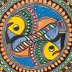 Madhuban . मधुबन ❁ Madhubani Painting - Fish