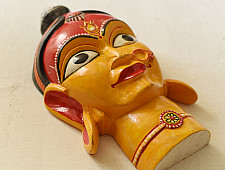 Handmade Wooden Mask ~ Durga