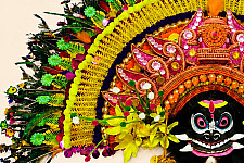 Mukhauta . मुखौटा : Handmade Wall Hanging Chhau Mask - Asur