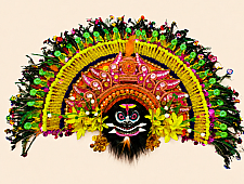 Mukhauta . मुखौटा : Handmade Wall Hanging Chhau Mask - Asur