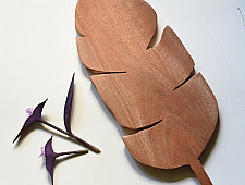 Wooden Cutlery ✼ Leaf Shape Chopping Board