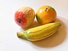 Nirmal Wooden Toy - Fruits ( Set of Three ) 
