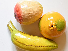 Nirmal Wooden Toy - Fruits ( Set of Three ) 