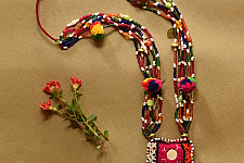 FolkLove | Handmade Tribal Necklace With Bead Work & Mirror work
