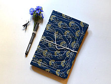 Ajrakh Pothi Indigo Diary  ( 9 X 6 in )