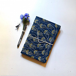 Ajrakh Pothi Indigo Diary  ( 9 X 6 in )