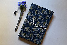 Ajrakh Pothi Indigo Diary  ( 9 X 6 in )