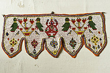 Prachin . प्राचीन  ❂ Gujrat Bead Work - Old & Antique Wall Hanging - Ganesh & Perrot Chakda