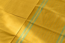 Rojana | Handloom Andhra Cotton Saree - Yellow & Green