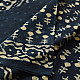 Exclusive Block Printed Dabu ~ Indigo Pure Cotton Saree