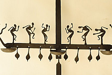 Ahou | Wrought Iron ~ Hanging Lamp Holder