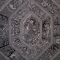 Aripan | Madhubnai Painting - Maa Durga Katha