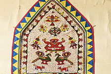 Prachin . प्राचीन  ❂ Gujarat Beadwork Wall Hanging - Ganesh