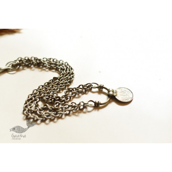 shop Handmade Vintage Jewelry - Coin Chain Necklace 