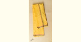 Damodar . दामोदर ~ Handloom Cotton Dhoti & Khes Set - Yellow