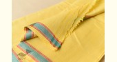 handwoven Cotton Dhoti & Khes Set - Yellow