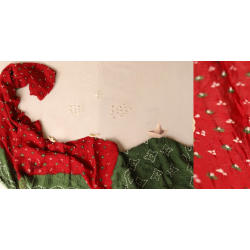 Twinkle drops ❈ Bandhani Saree . With Blouse ❈ 11