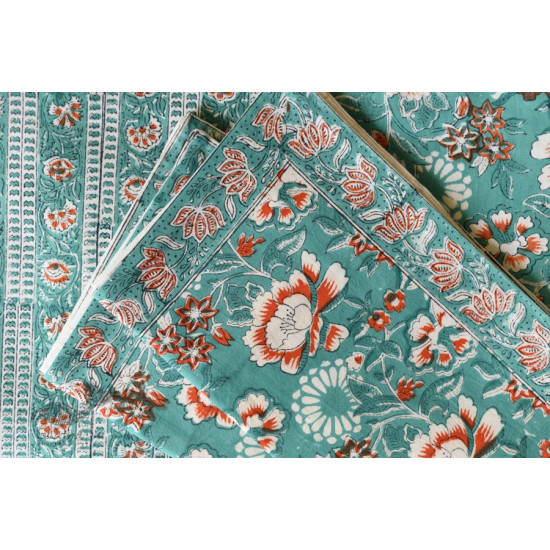 shop Sanganeri Hand block Printed Bedsheet