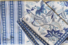 Landscapes Under My Roof ✿ Sanganeri block Printed Double Bedsheet  with Pillow Covers 