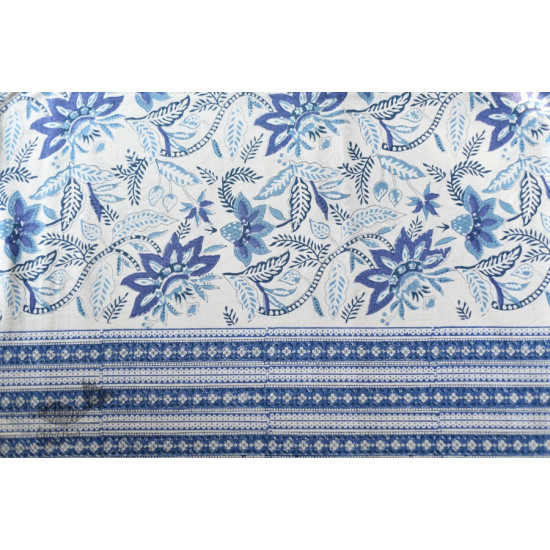 shop Sanganeri block Printed Double Bedsheet  with Pillow Covers 