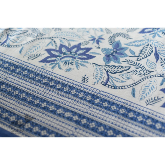 shop Sanganeri block Printed Double Bedsheet  with Pillow Covers 