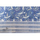 shop Sanganeri Hand block Printed Bedsheet with Pillow Covers- Indigo