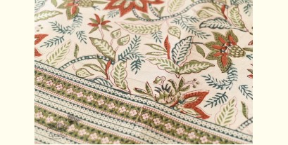 Landscapes Under My Roof ✿ Sanganeri Hand block Printed King Size Bedsheet with Pillow Covers